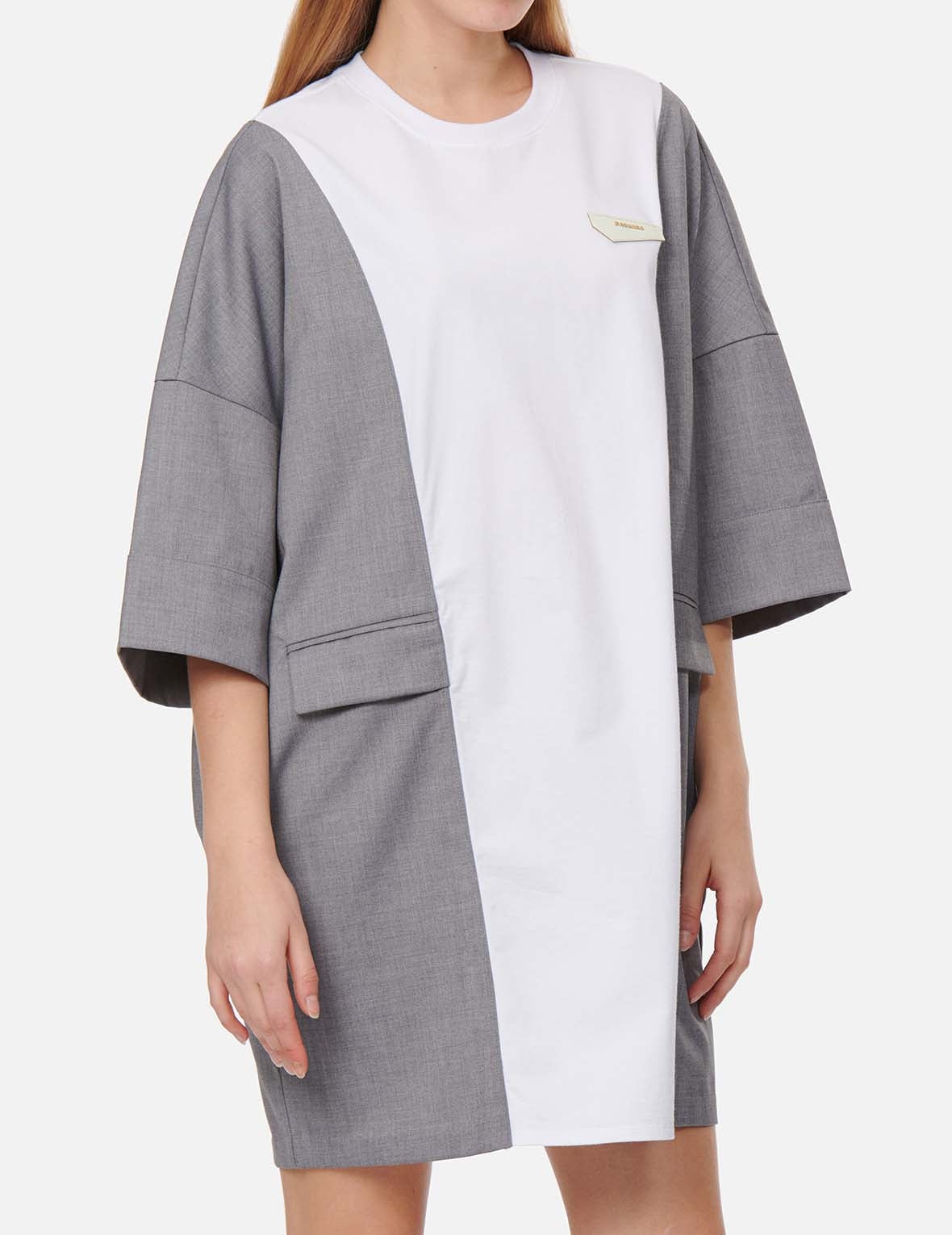 Fabric Blocking Panelled Dress - 3