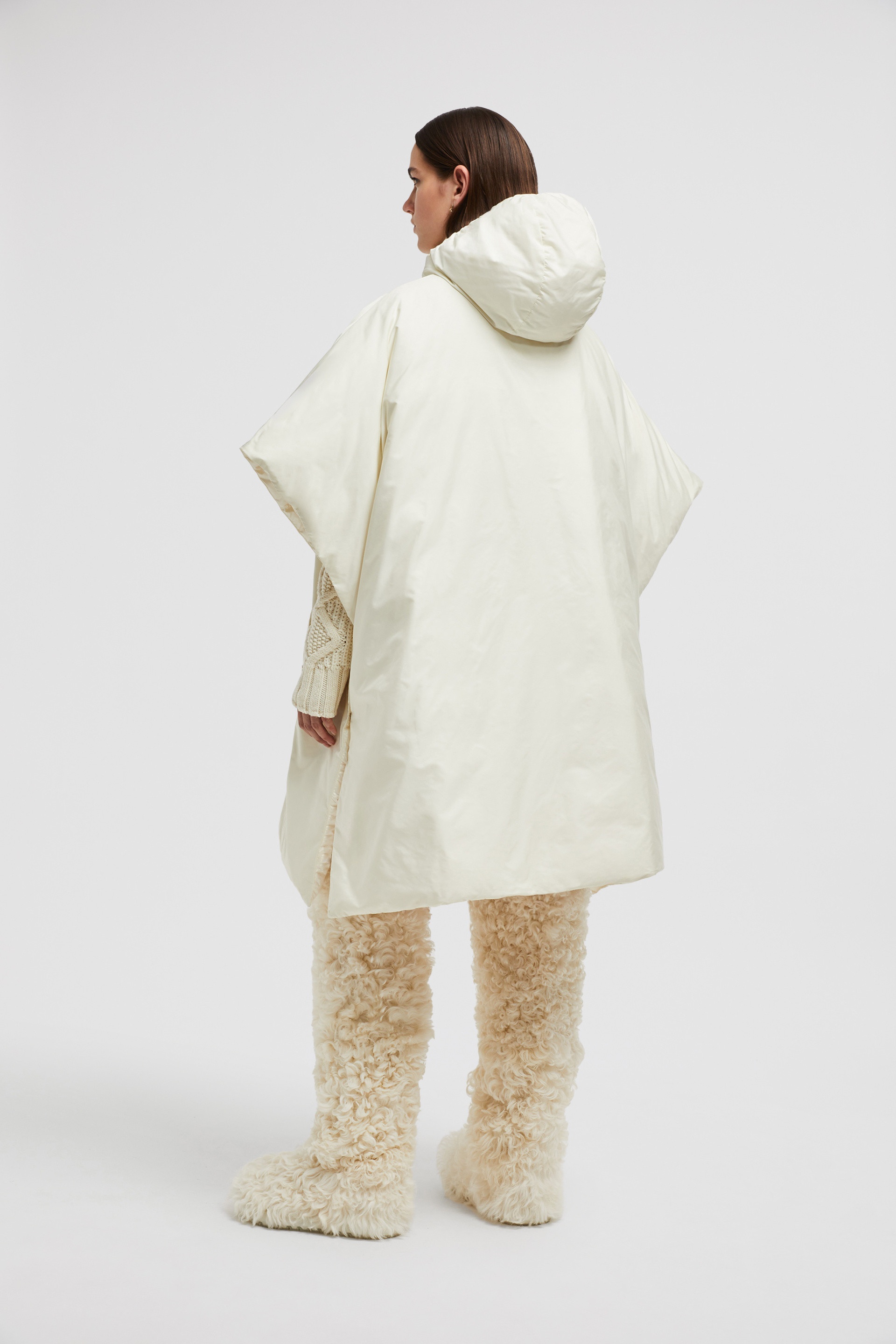 Hooded Padded Cape - 5
