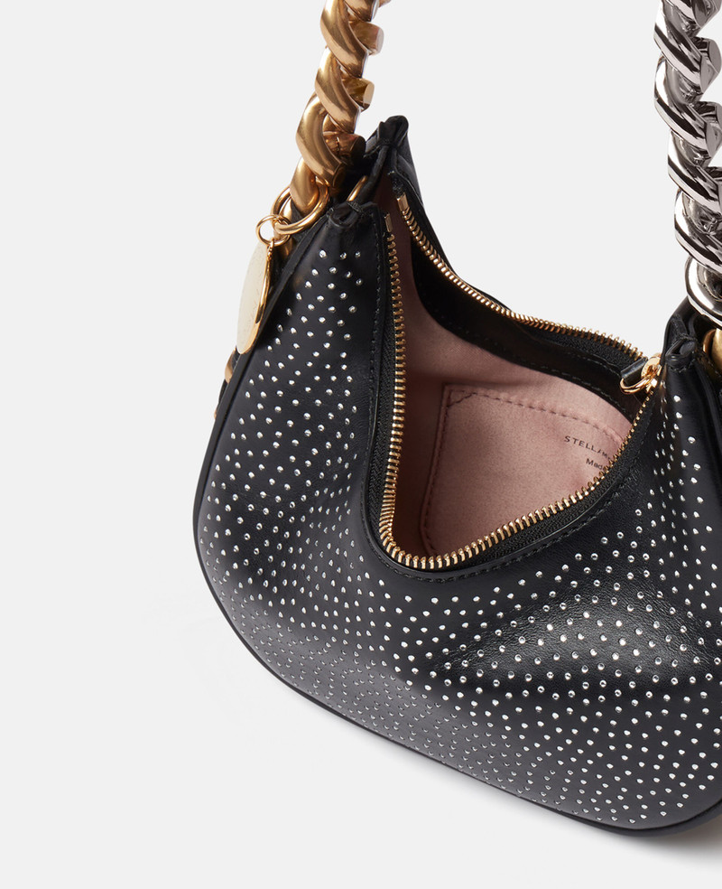 Stella McCartney Frayme Zipped Mini Hobo Bag outlook