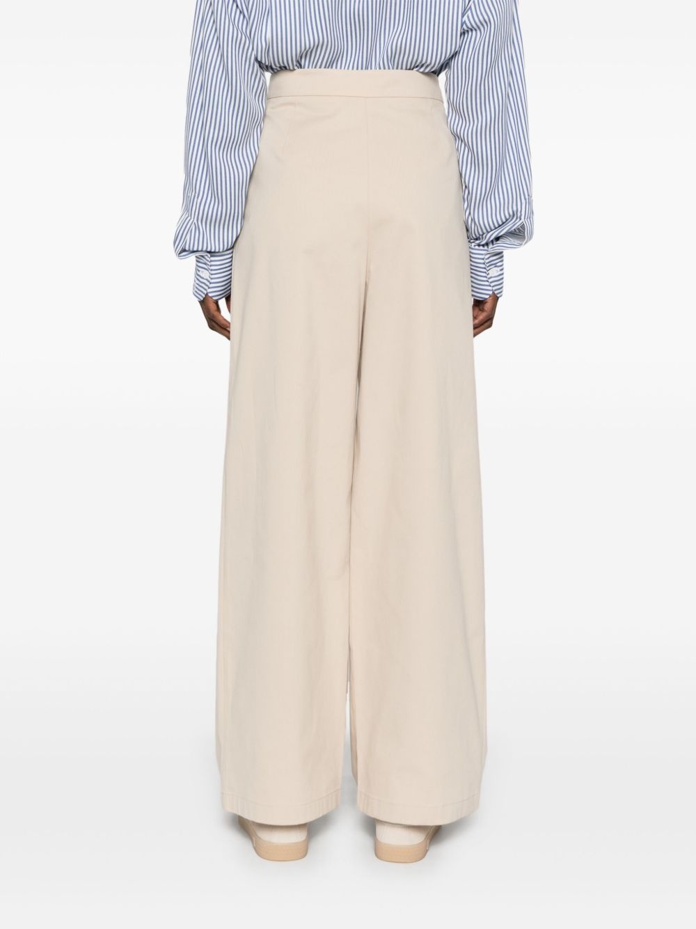 pleat-detail trousers - 4