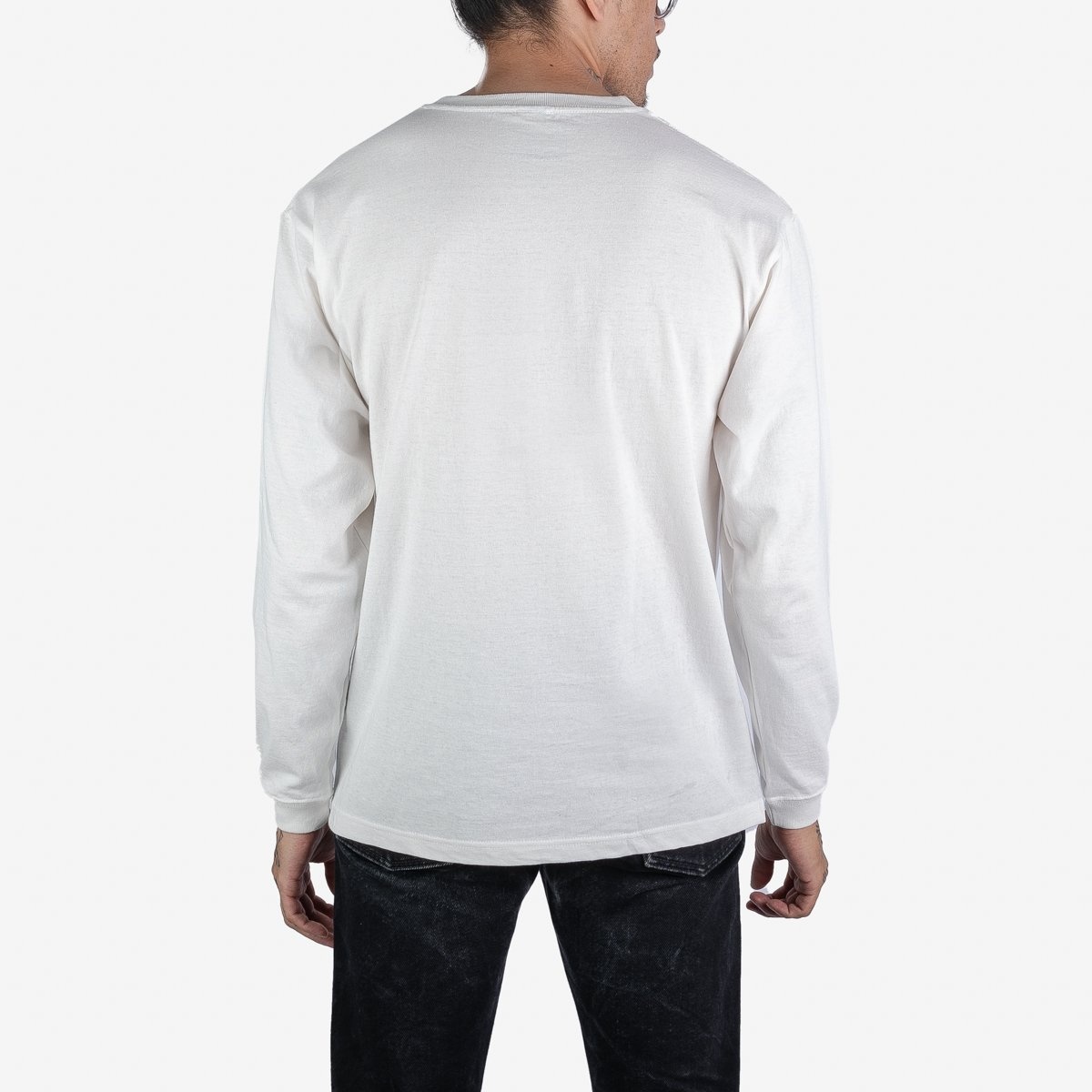 OGL-TEE-LOT20-LOGO-LS-CRM OGL 6.2oz Ringspun Long Sleeve T-shirt - Silkscreen Printed 'OGL Logo' - C - 4