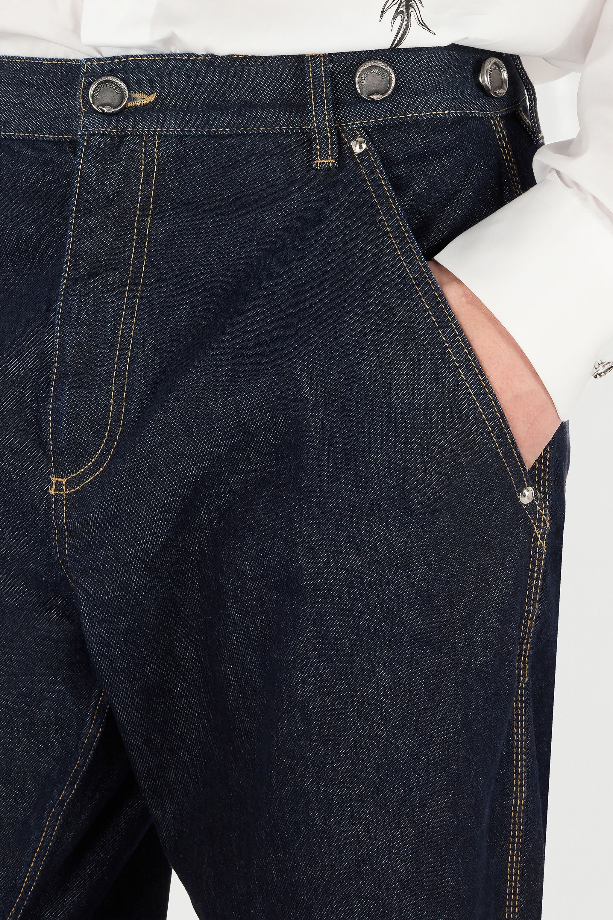 Wide-Leg Jeans with RC Monogram - 6