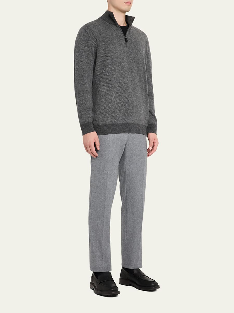 Loro Piana Men's Roadster Cashmere Quarter-Zip Sweater outlook