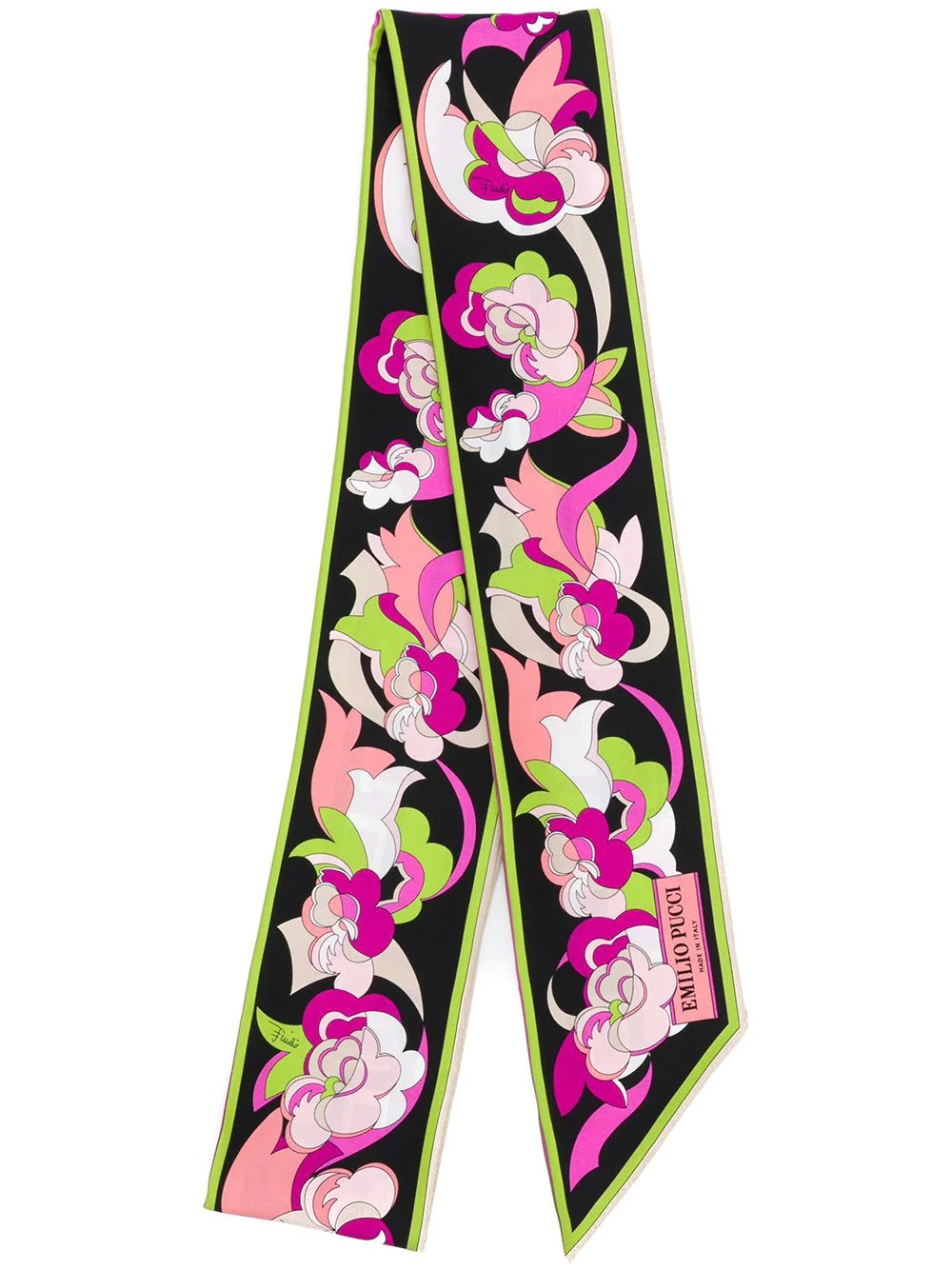 x Koché printed silk skinny scarf - 1