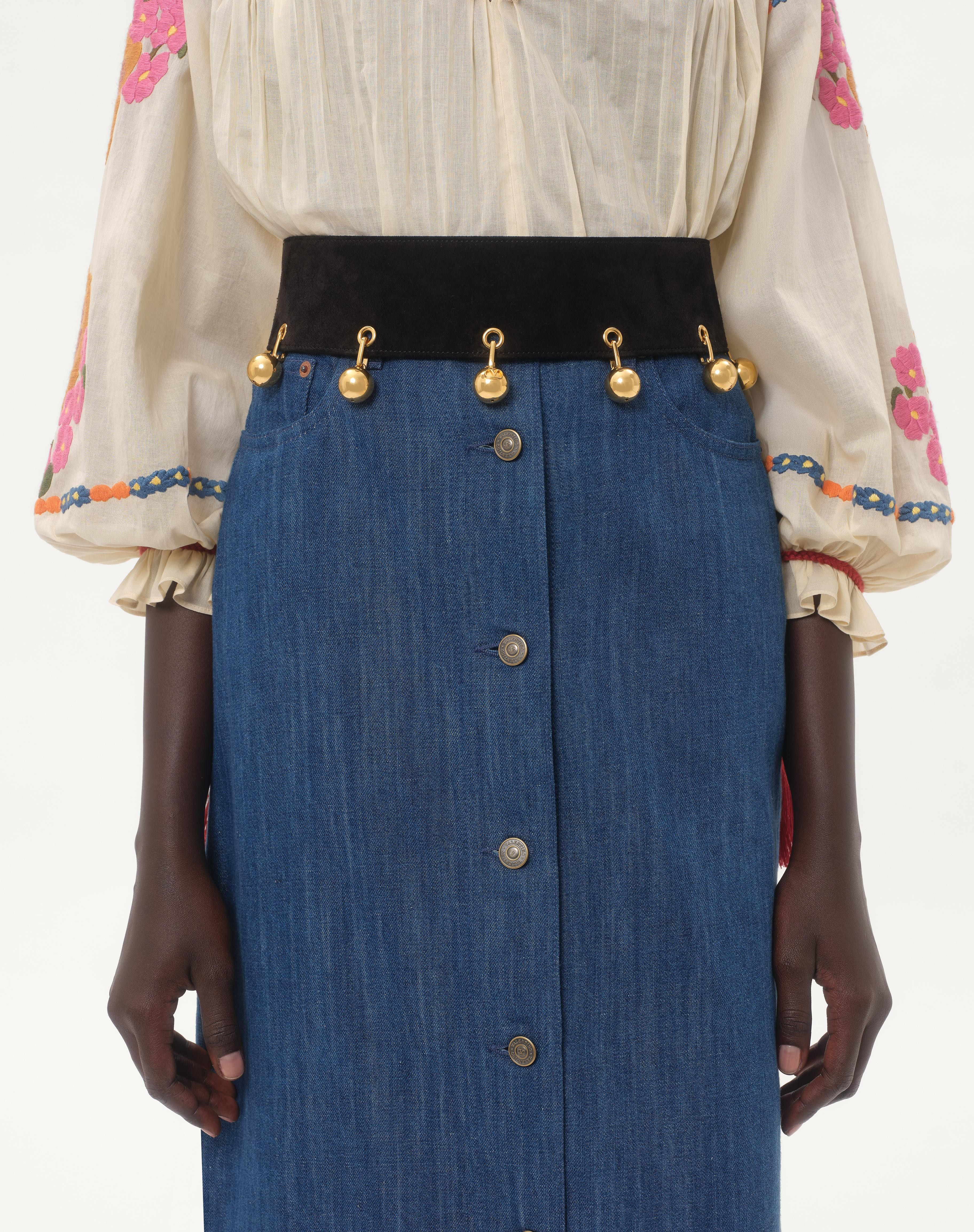 VLOGO SIGNATURE SUEDE BELT 65 MM - 2