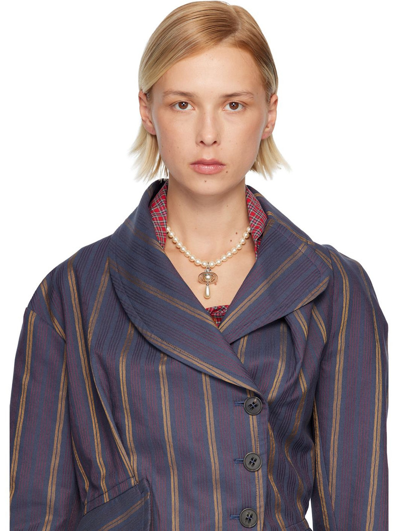 Vivienne Westwood One Row Pearl Drop Choker outlook