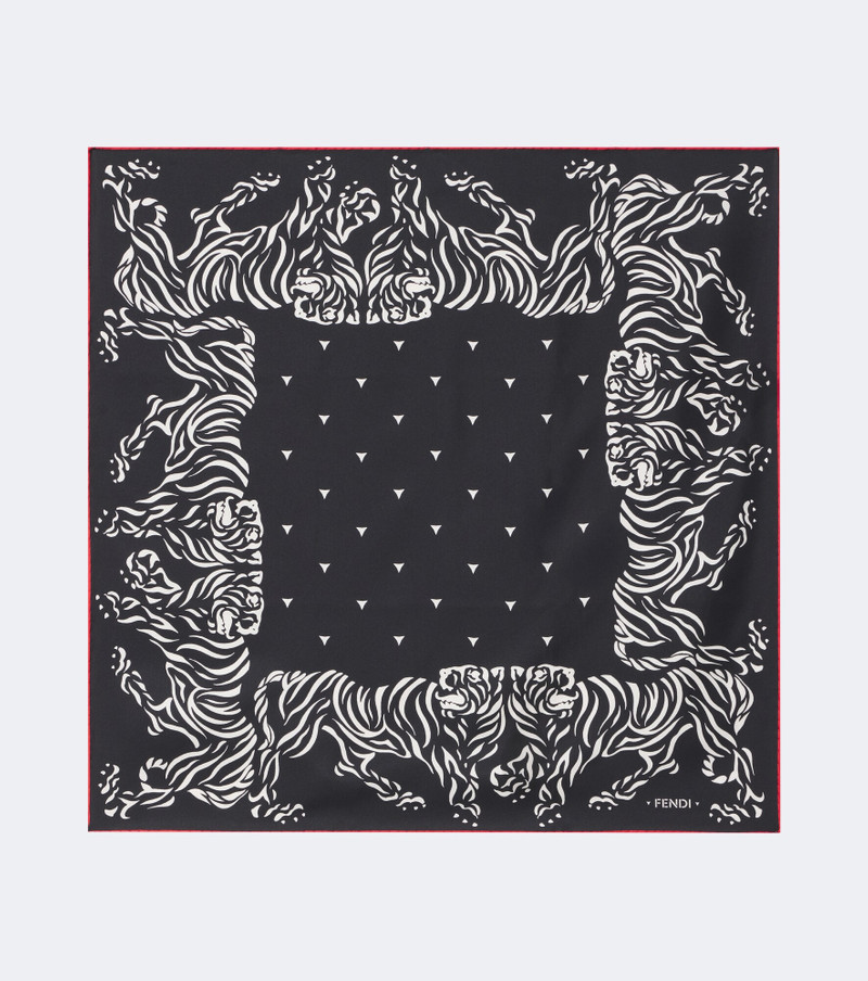 Printed silk scarf 1