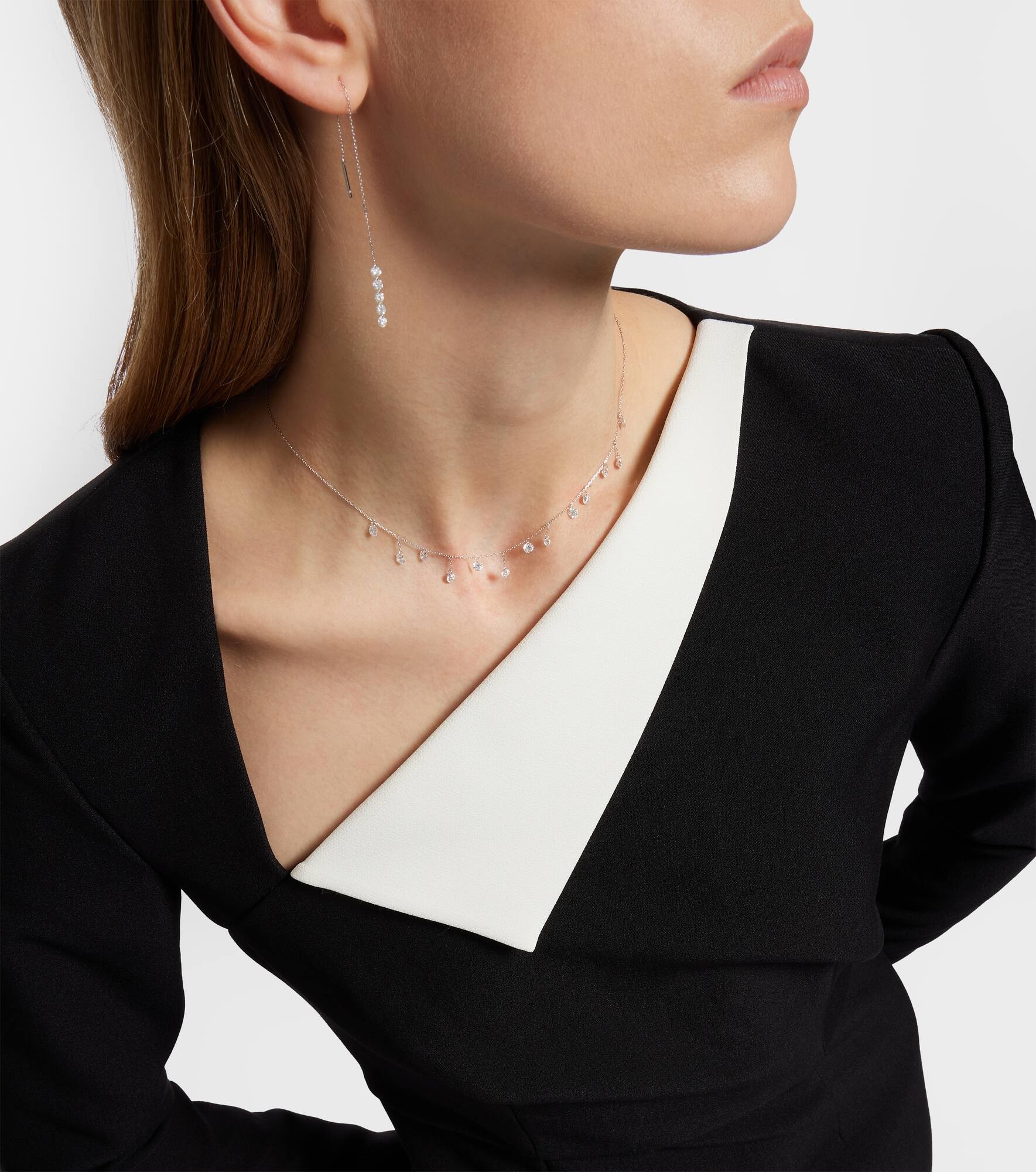 Danaé 18kt white gold necklace with diamonds - 5