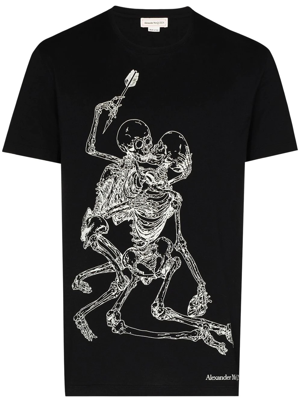 Lovers skeleton print T-shirt - 1