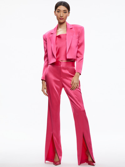 Alice + Olivia SHAN BOXY OVERSIZED CROPPED BLAZER outlook