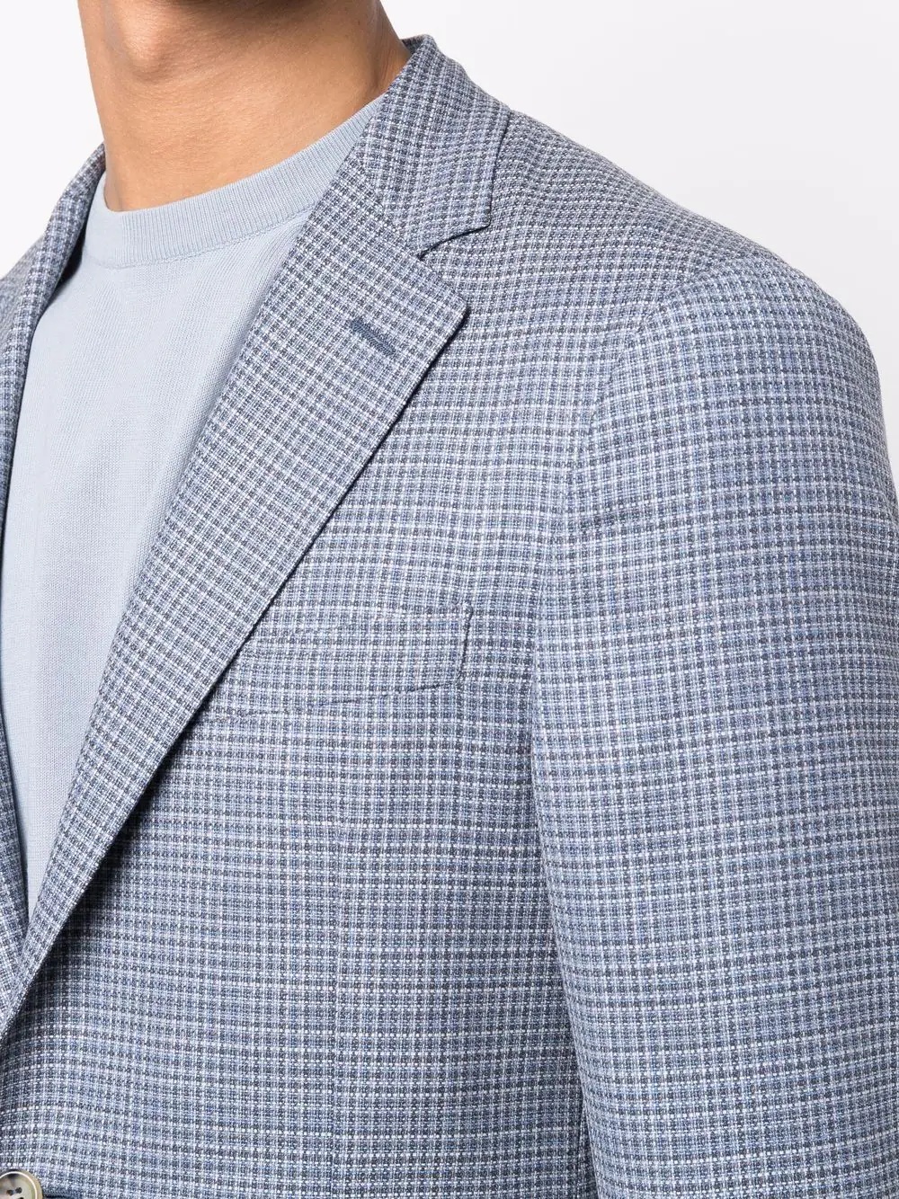 single-breasted fitted blazer - 5