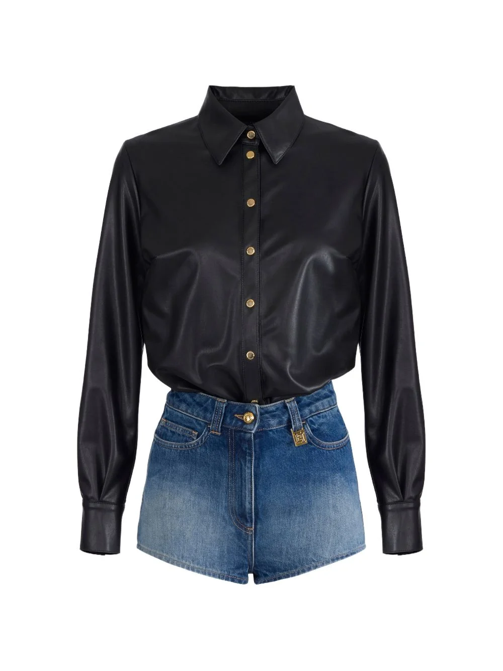 denim playsuit - 1