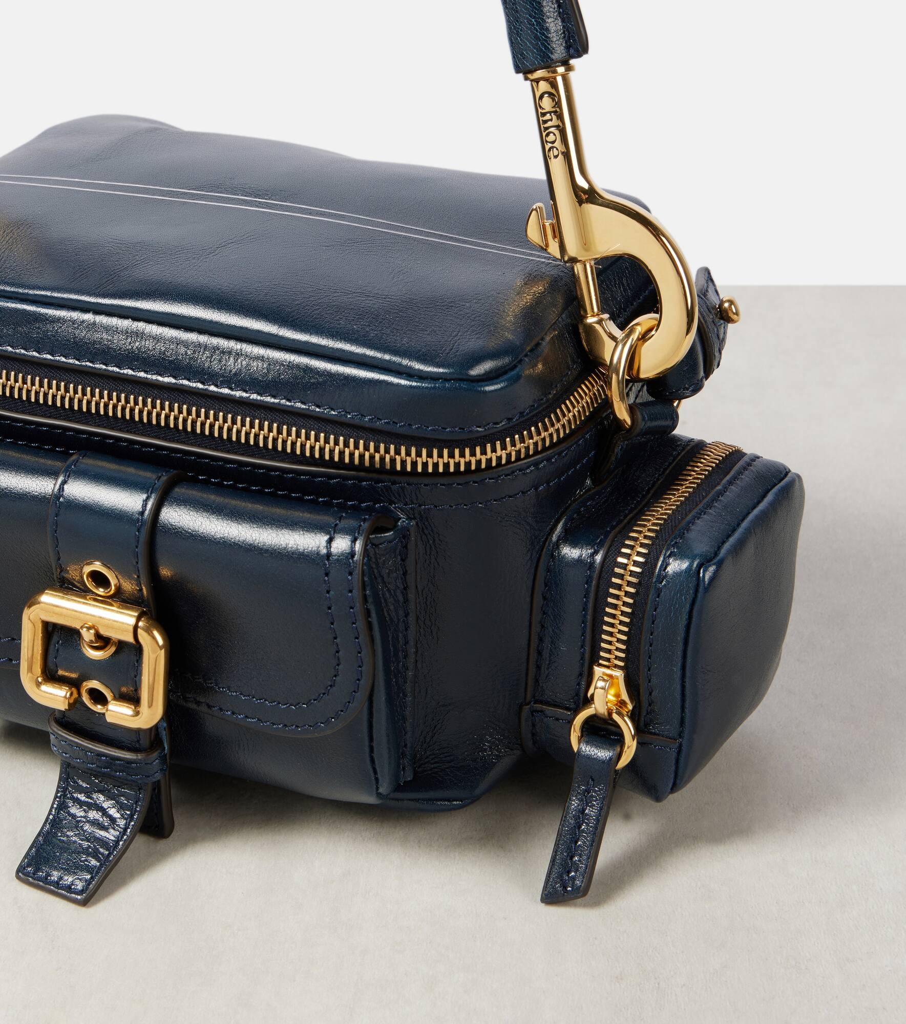 Camera Small leather shoulder bag - 4