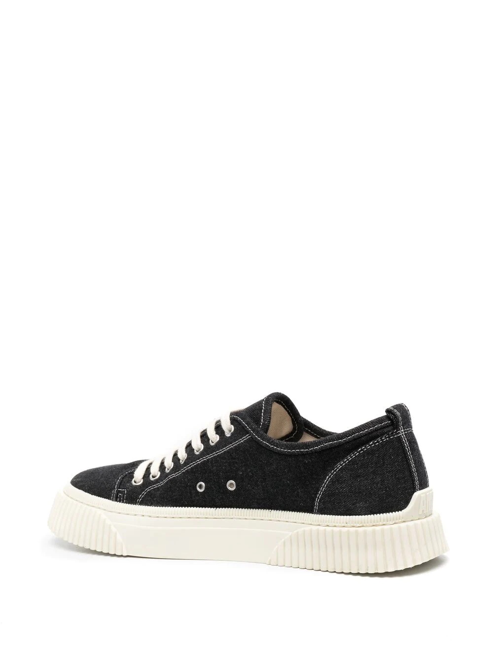 low-top panelled sneakers - 3