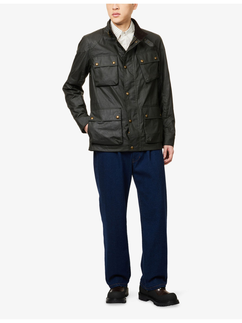 Belstaff Fieldmaster High-Neck Waxed-Cotton Jacket outlook