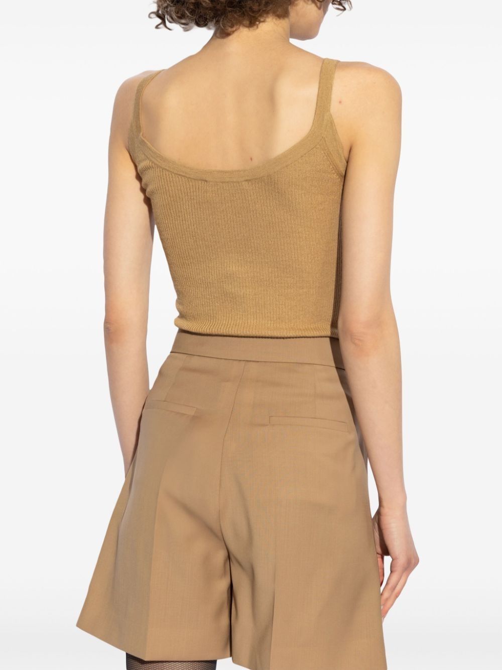 sleeveless knitted top - 4