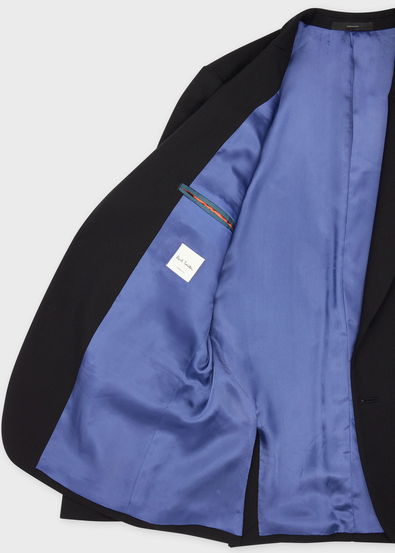 The Soho - Tailored-Fit Black Wool 'A Suit To Travel In' Suit 4