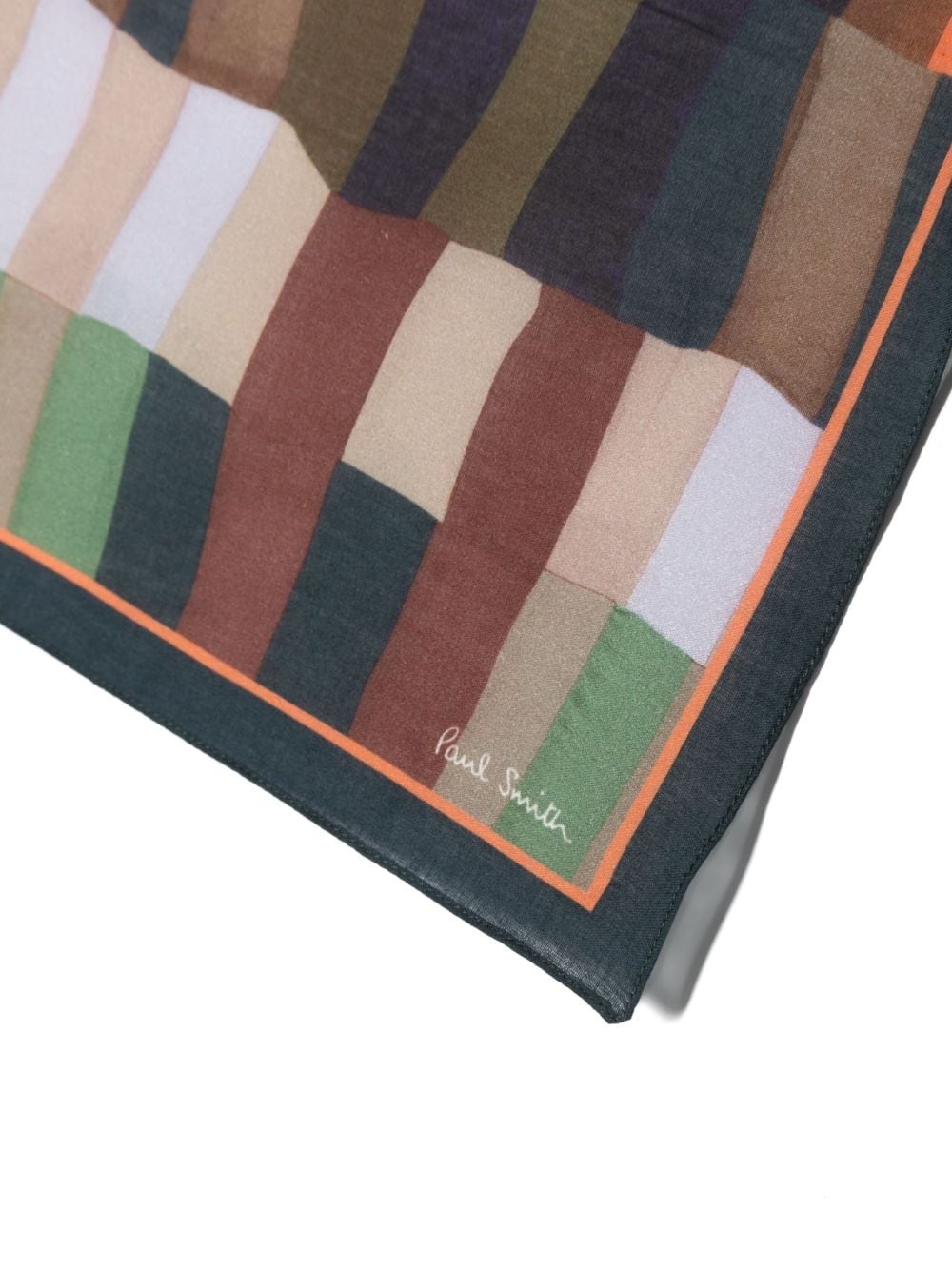 geometric-print cotton scarf - 2