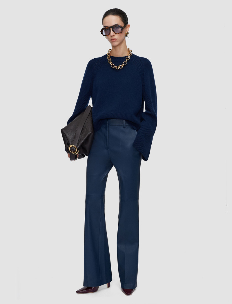 JOSEPH Tafira Leather Stretch Trousers outlook