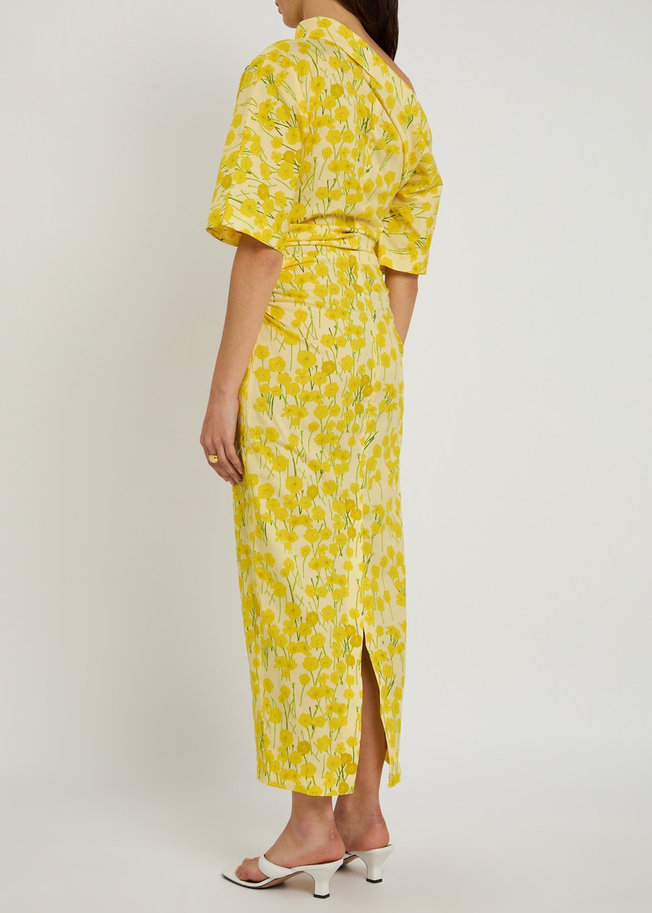 Bernadette Bowery Floral-print Stretch-cotton Midi Dress - 3