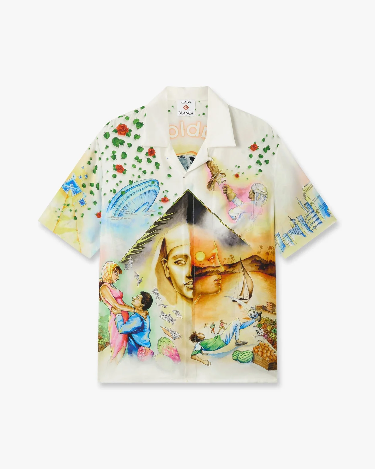 Arts Egyptiens Short Sleeve Linen Shirt - 1