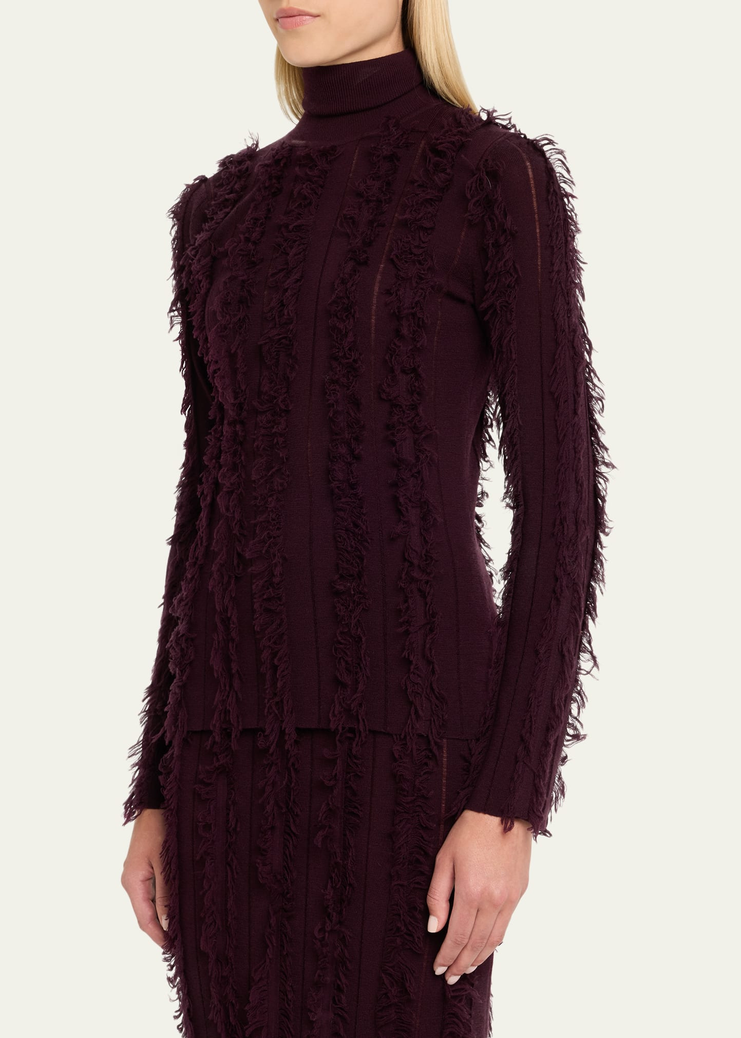 Nico Turtleneck Fringed Sweater - 4