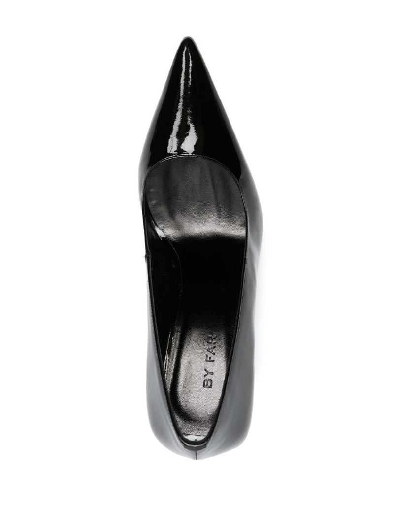 pointed 95mm patent-leather pumps - 4