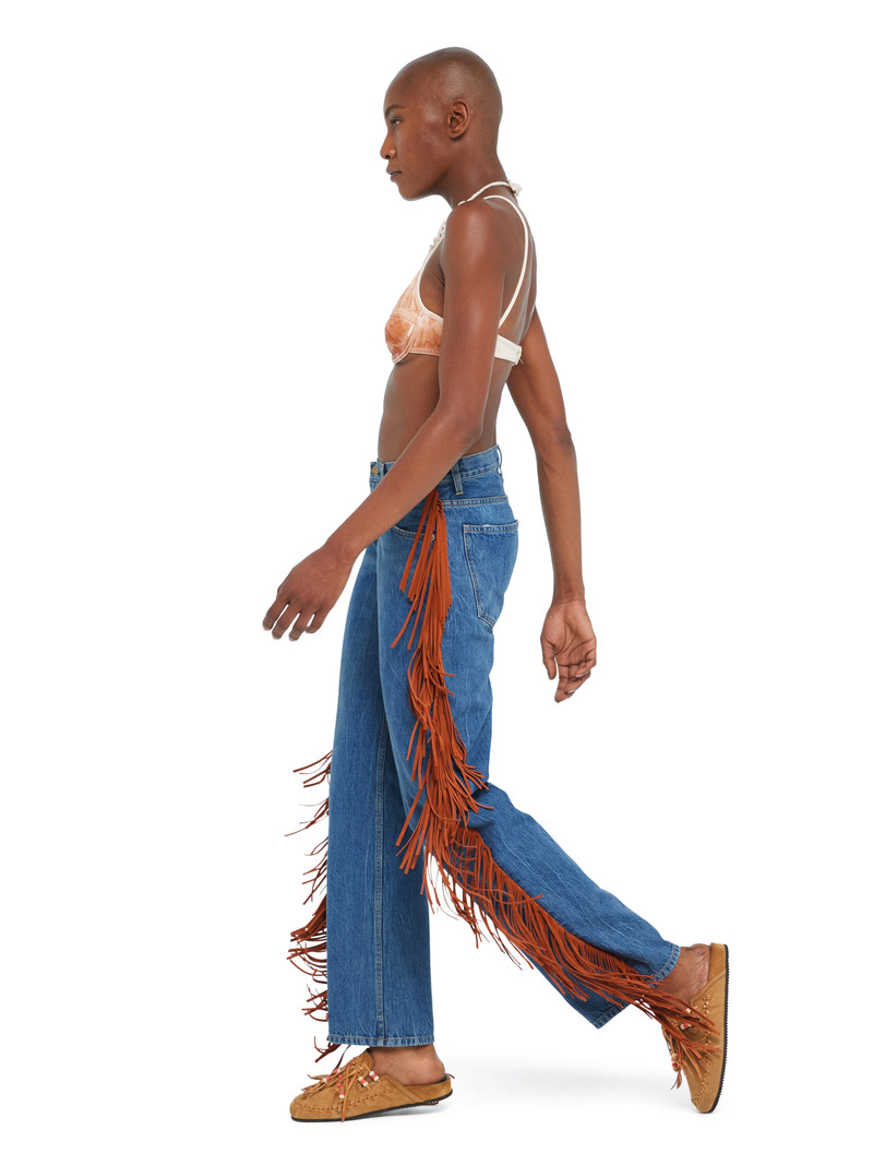 Alanui Golden Dusk Denim Pants outlook