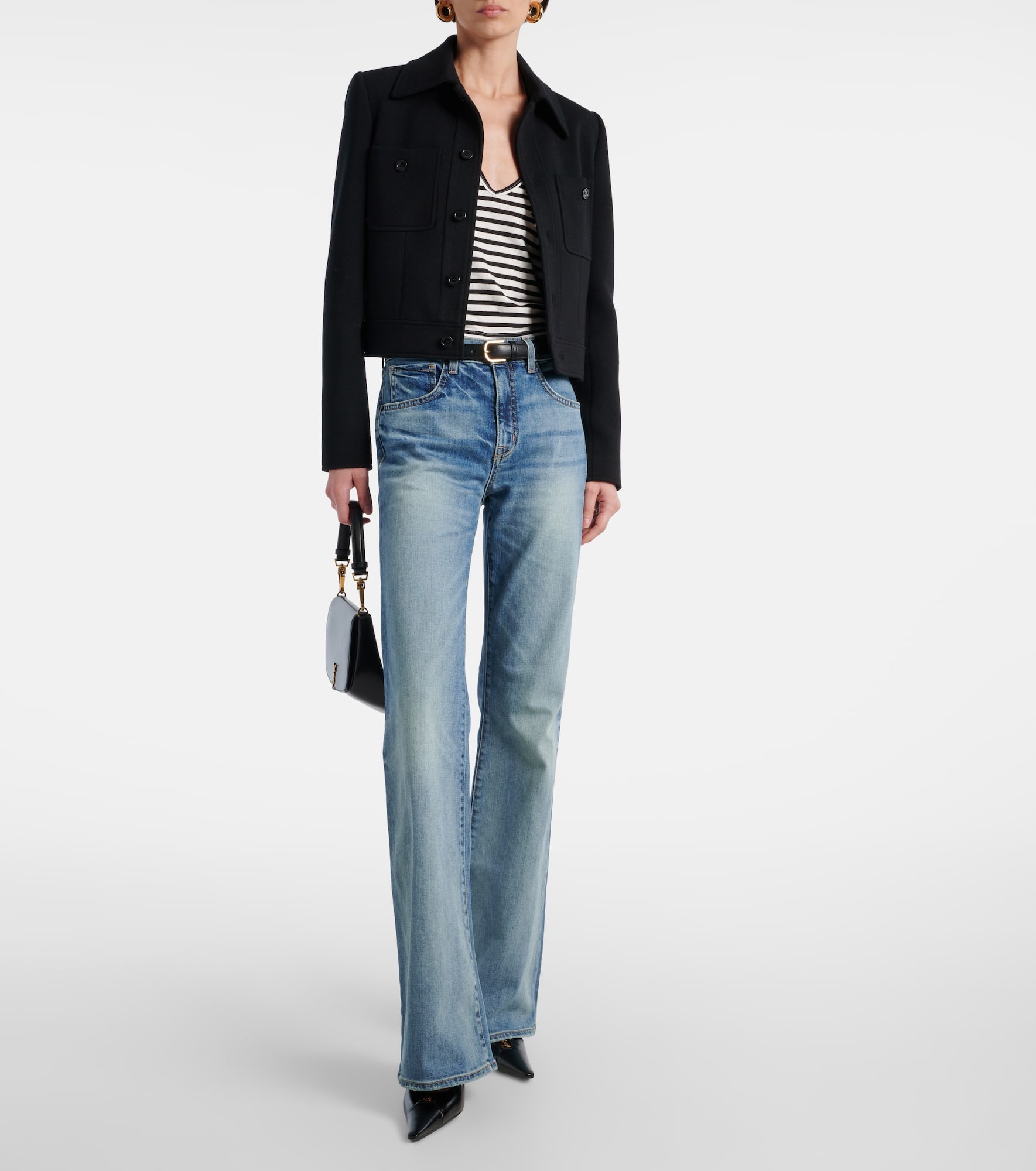 Britt halterneck cotton jersey top - 2