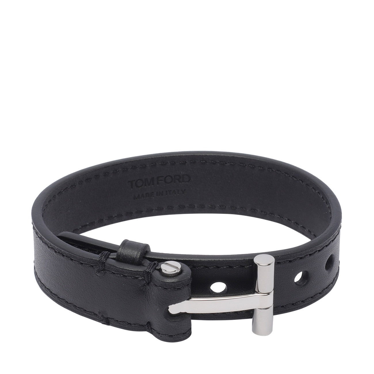 Tom Ford Men Leather T Bracelet - 1