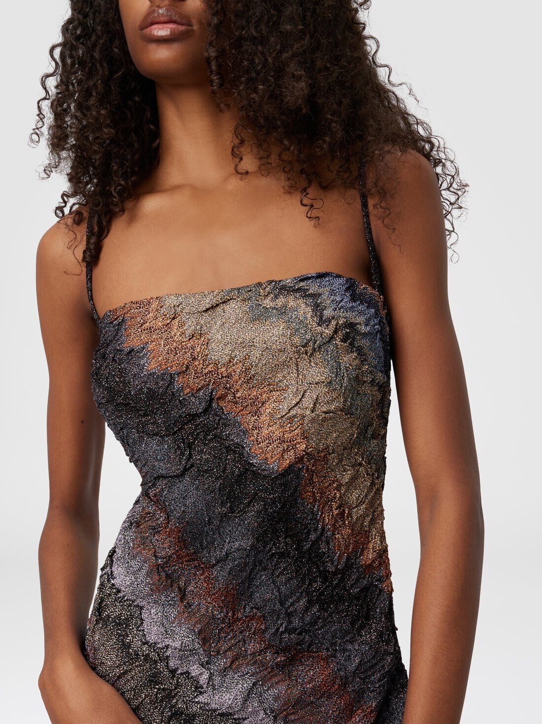 Mini Dress in Raschel Fabric - 5