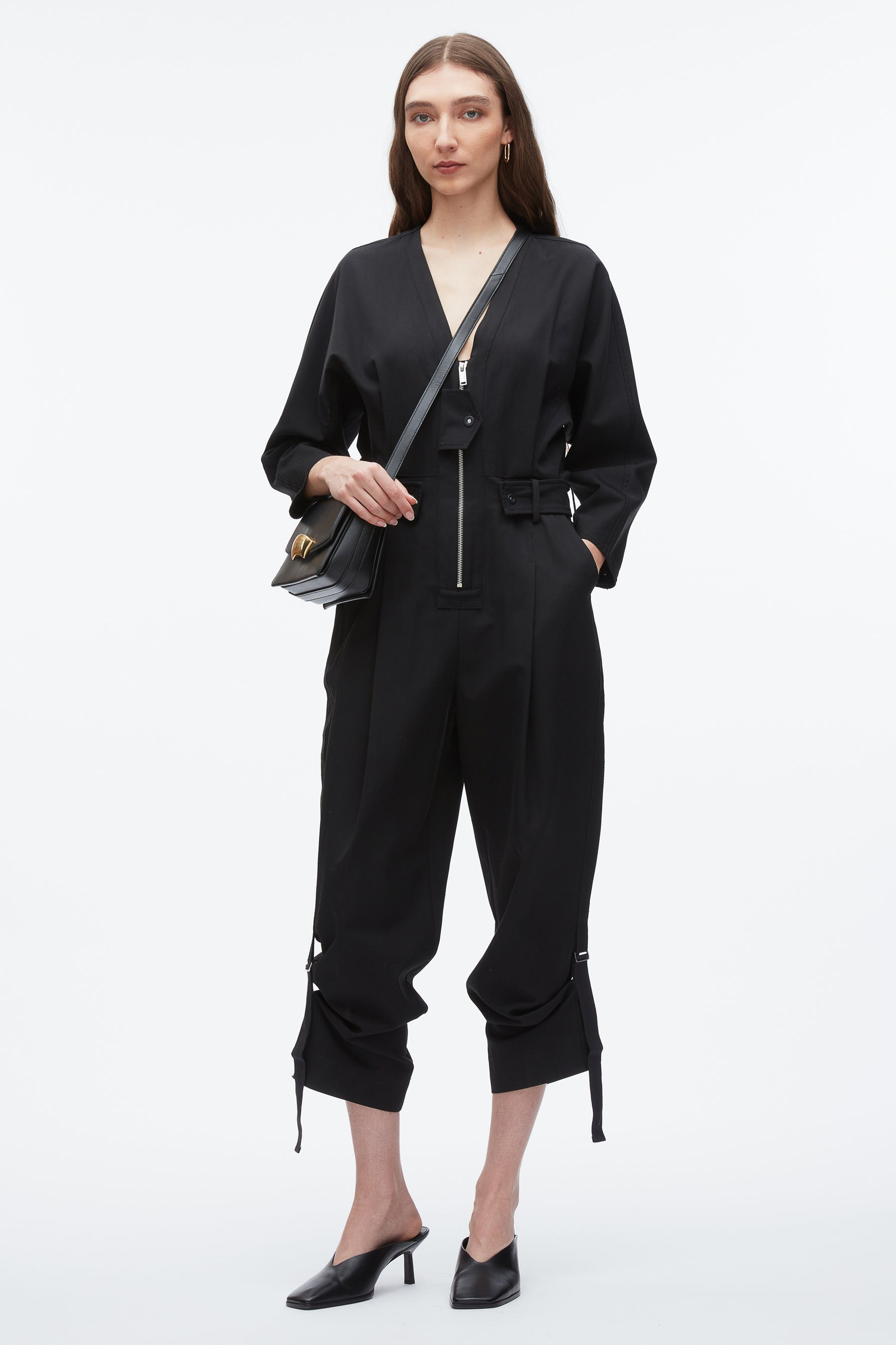 Belted Utility Jumpsuit - 1