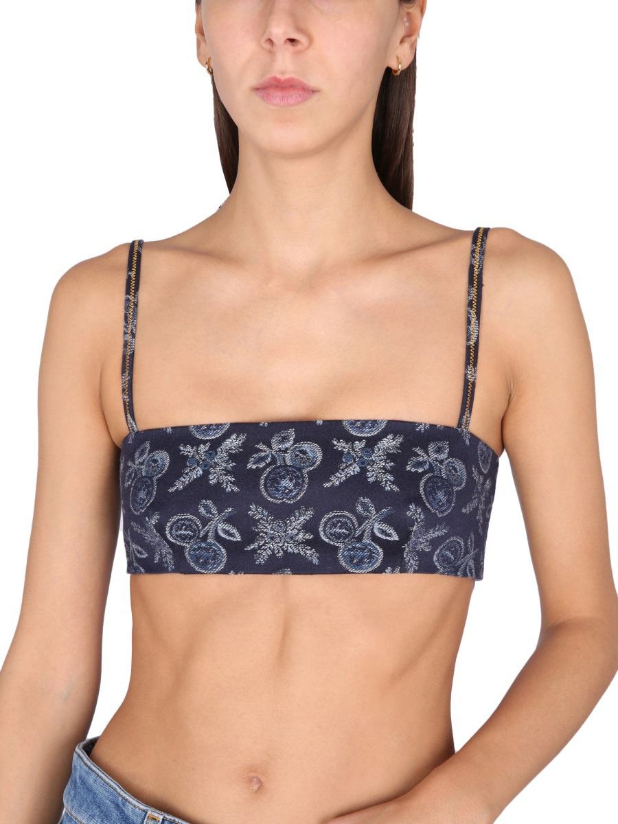 ETRO JACQUARD DEMIN BRALETTE TOP - 4