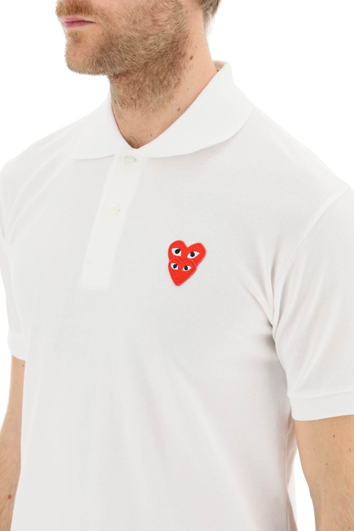 POLO SHIRT WITH LOGO PATCH - 5