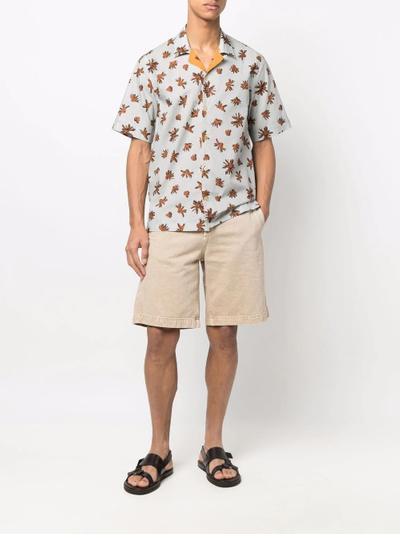 Paul Smith floral-print cotton shirt outlook