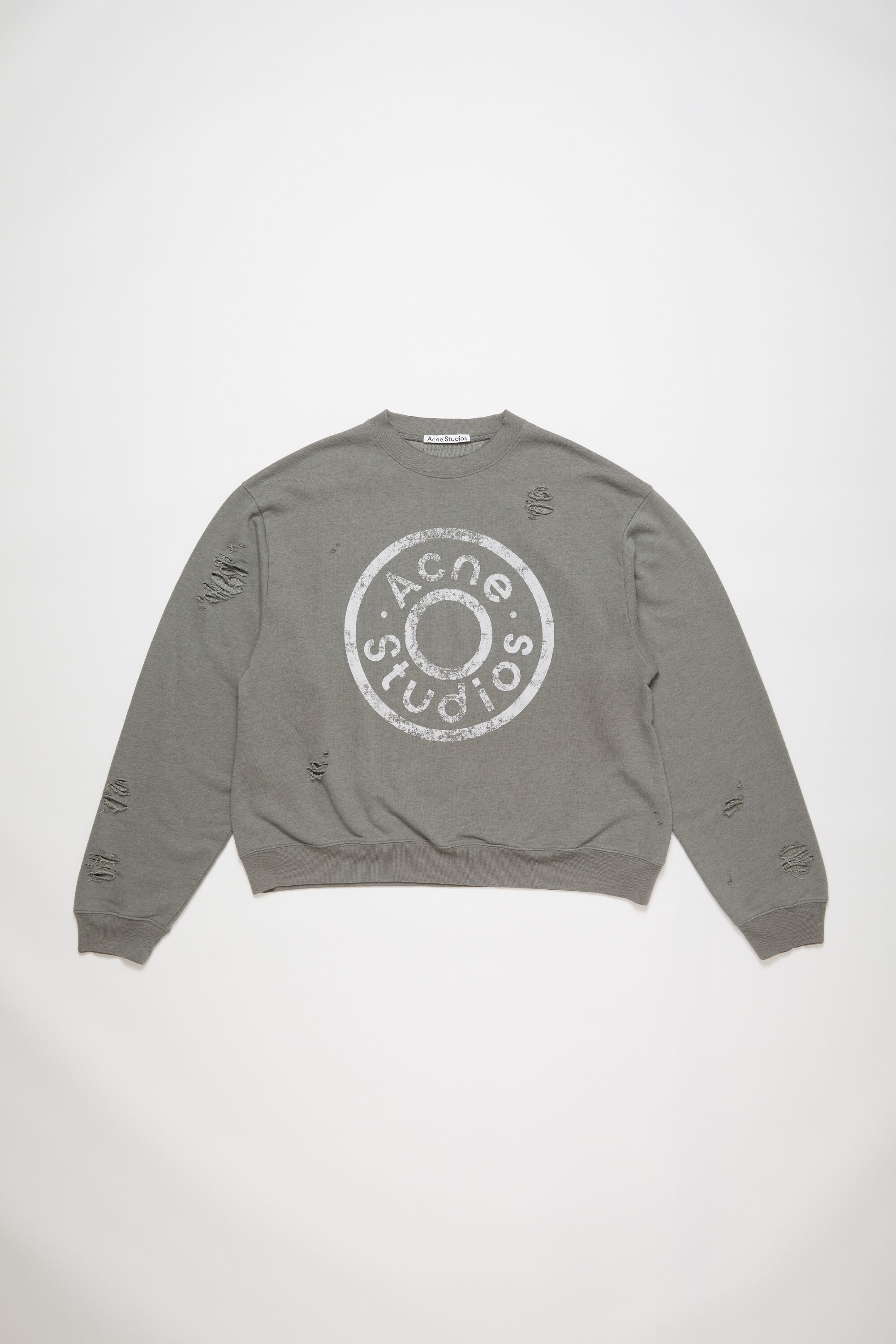 Sweater printed logo - Moss Green - 5