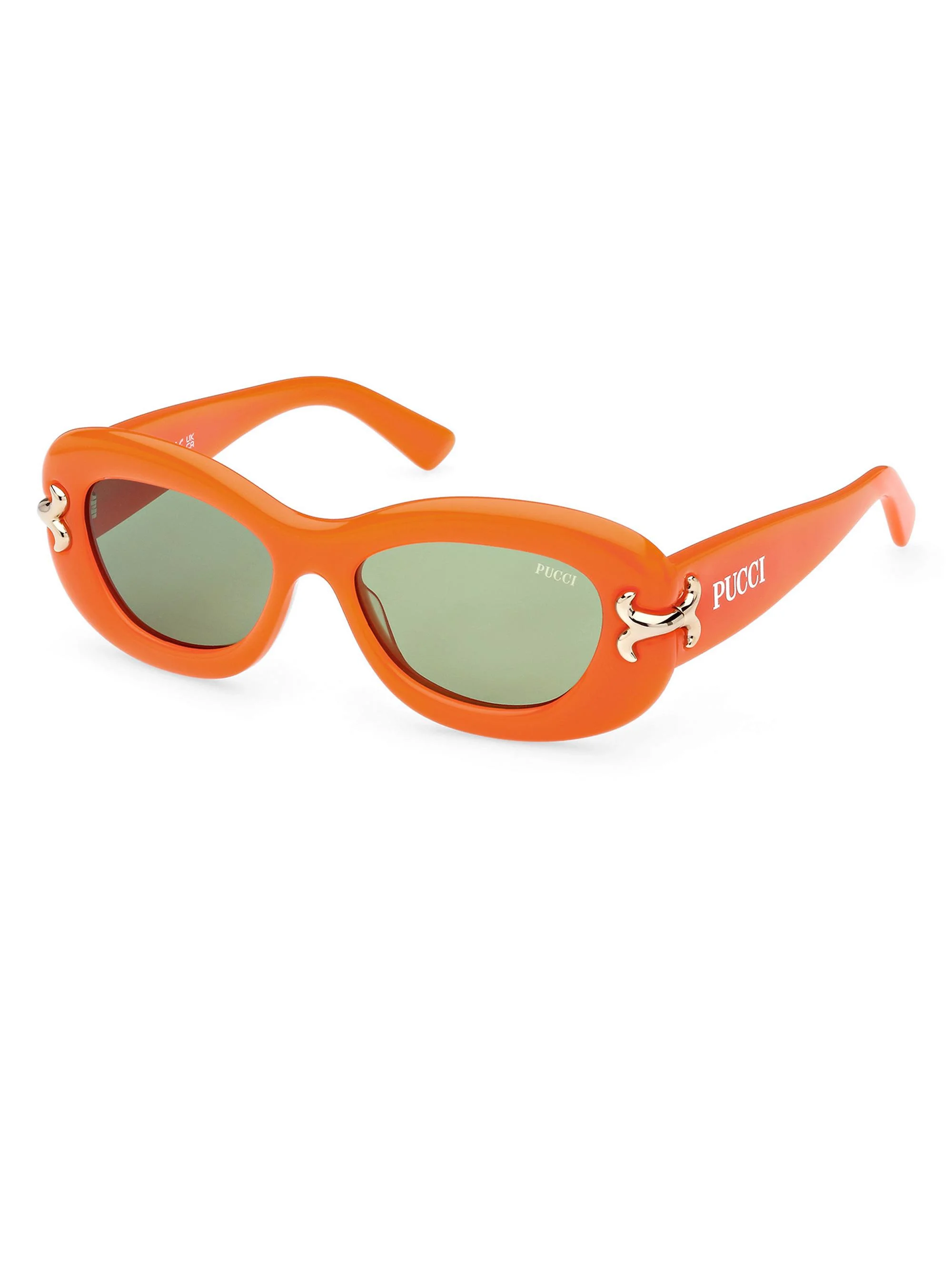 Women's 52MM Geometric Sunglasses - Orange - 1