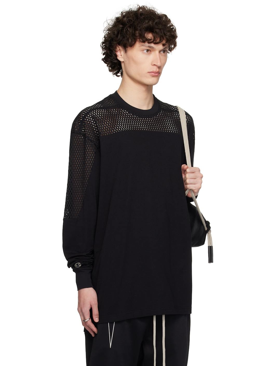 Black Champion Edition Girdered T-shirt - 2