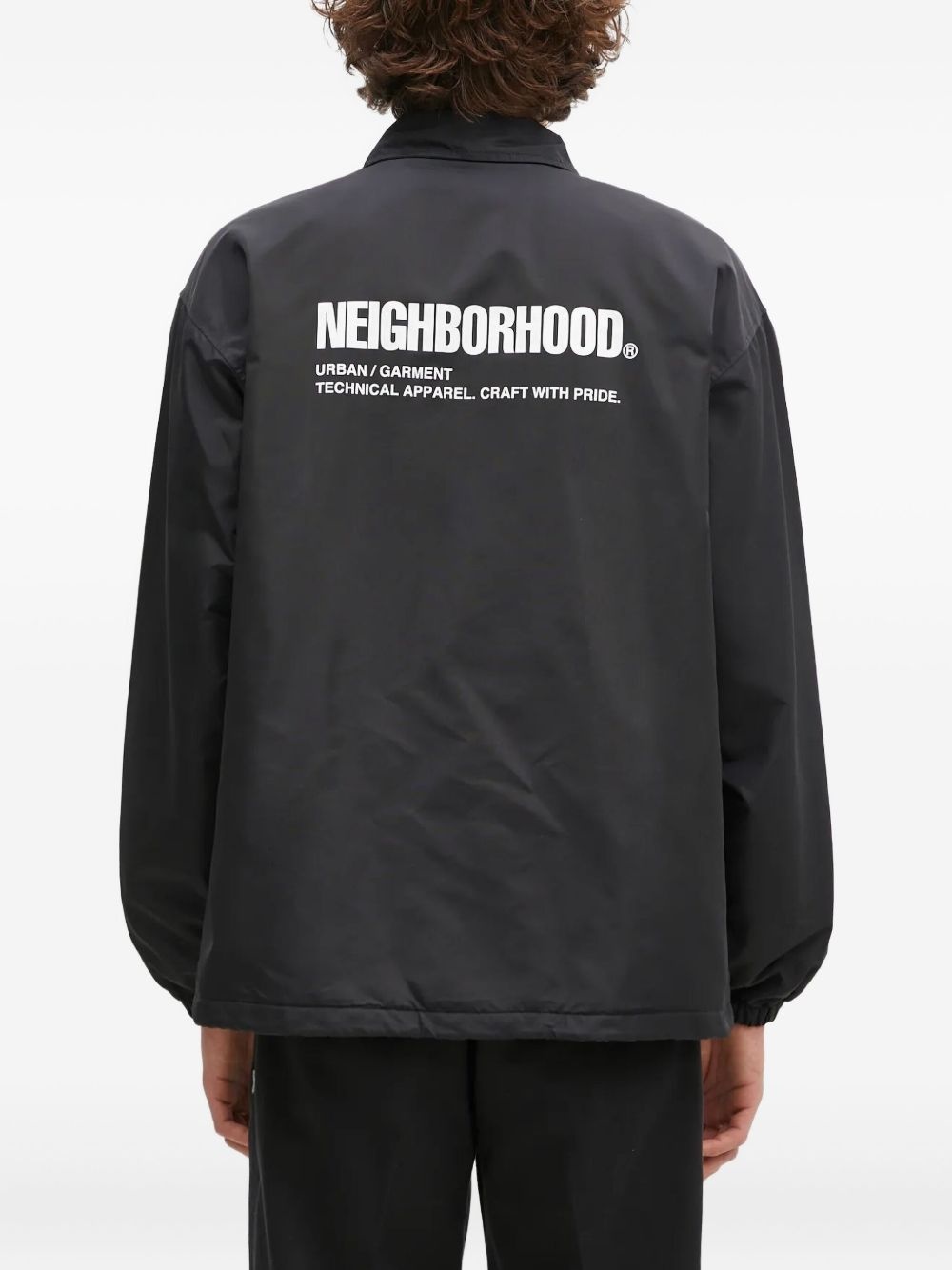 logo-patch coach jacket - 3