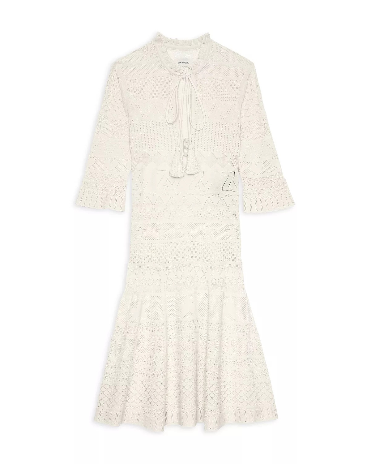 Memphisa Pointelle Knit Dress - 6
