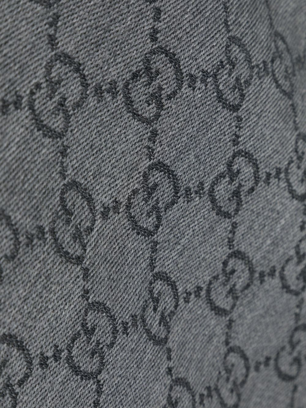 GG jacquard pattern knit scarf - 3