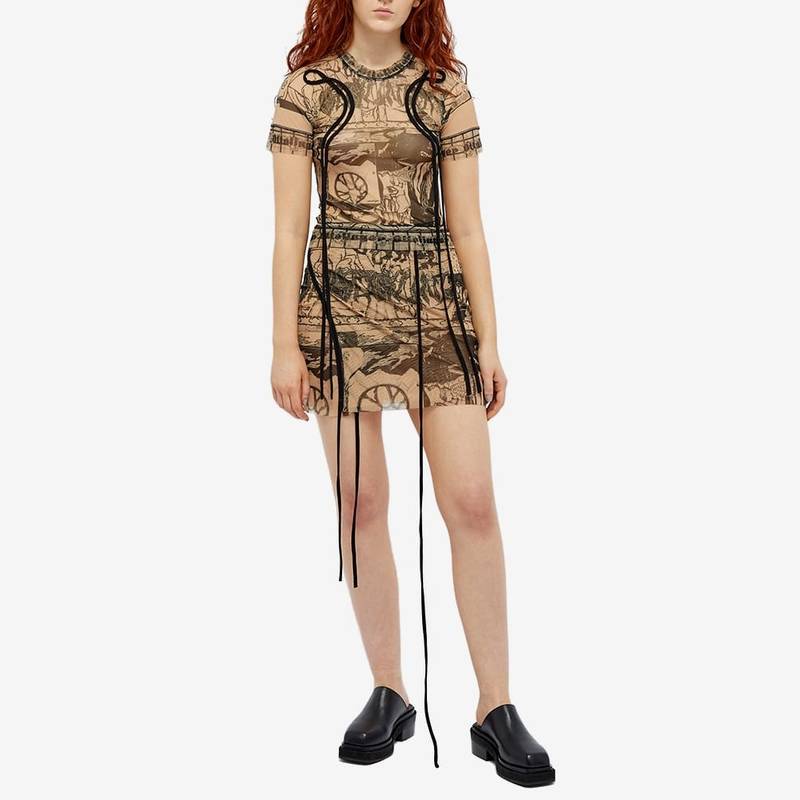 OTTOLINGER Ottolinger Mesh Wrap Mini Skirt outlook