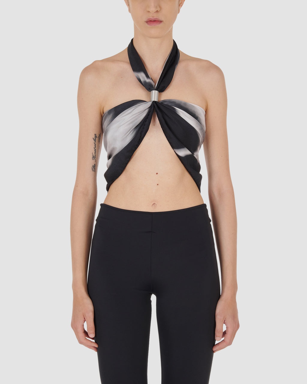PRINTED FOULARD TOP - 8