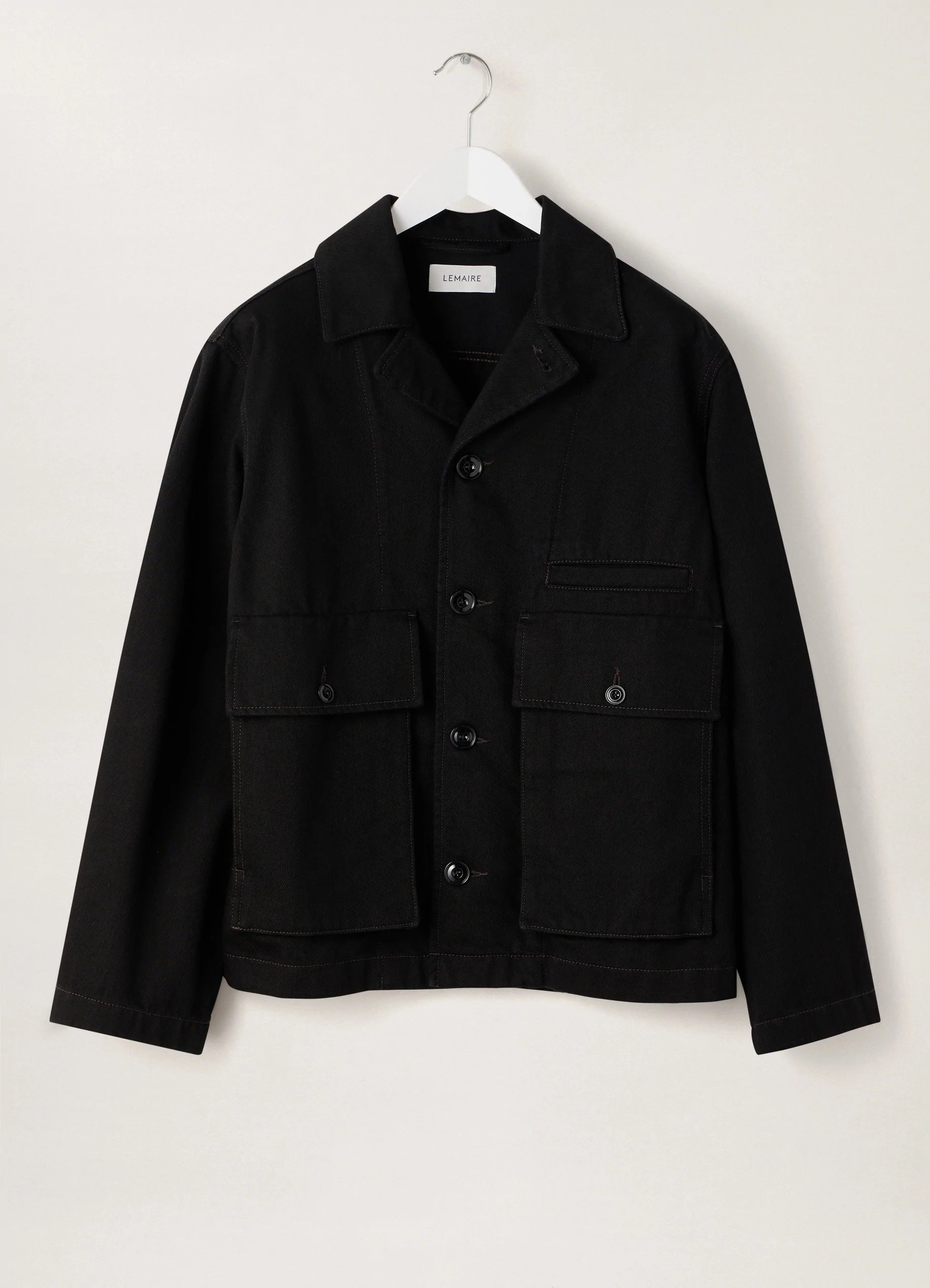 Lemaire BOXY JACKET BLACK DENIM | REVERSIBLE