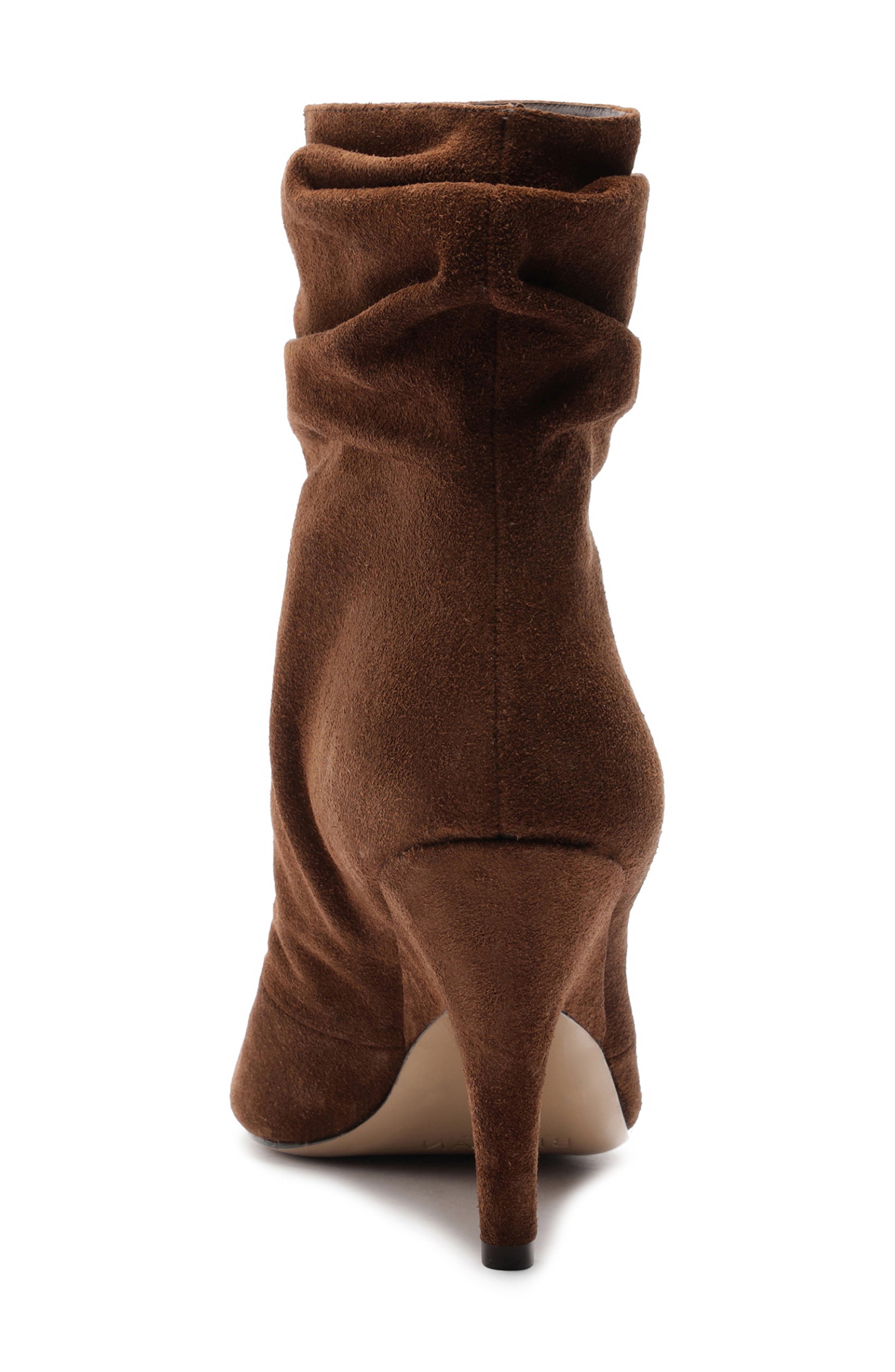 Alexandre Birman Tati Pointed Toe Slouch Bootie in Rich Brown at Nordstrom - 7