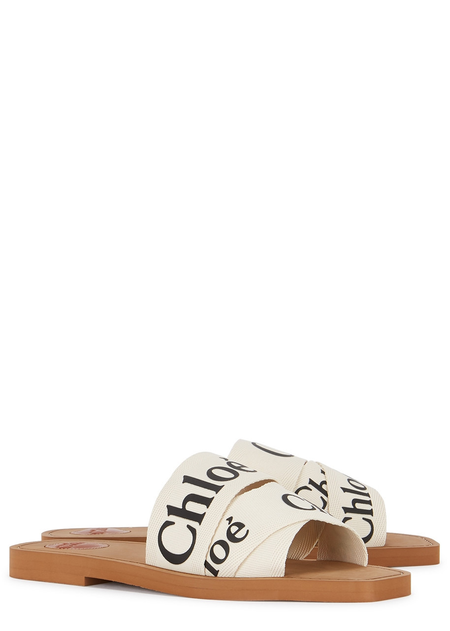 Woody logo-print sliders - 2