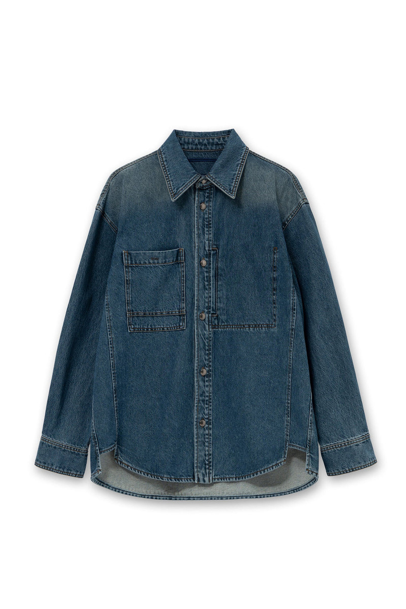 Wooyoungmi Denim Shirt With Back Print outlook