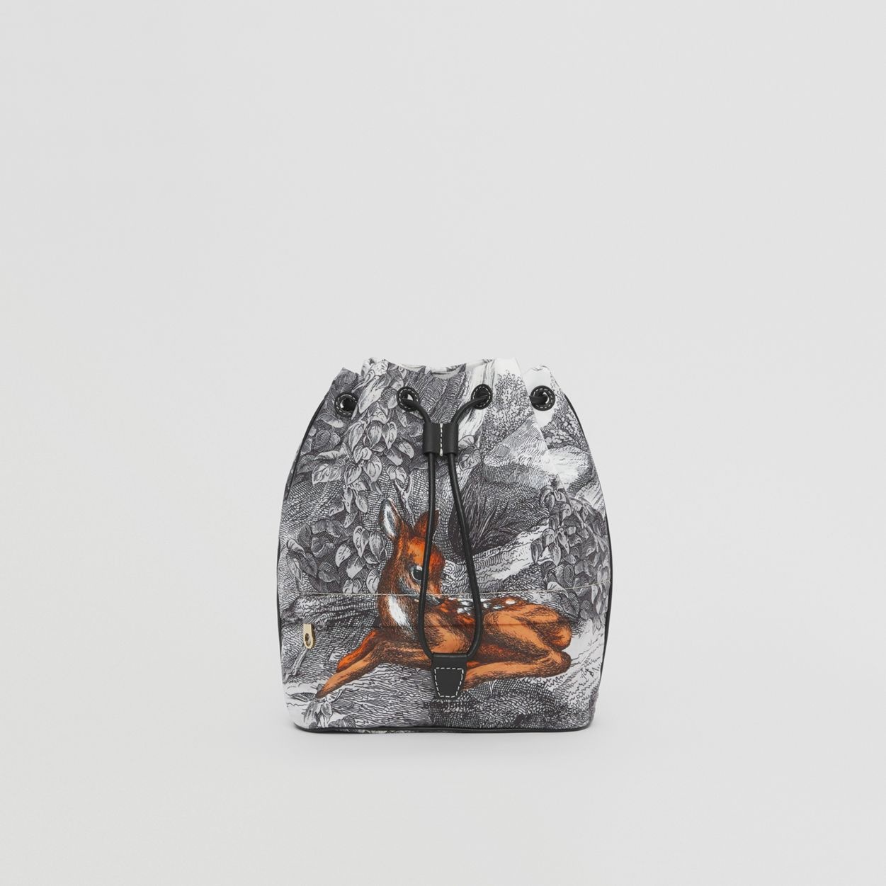 Deer Sketch Print Drawcord Pouch – Online Exclusive - 1