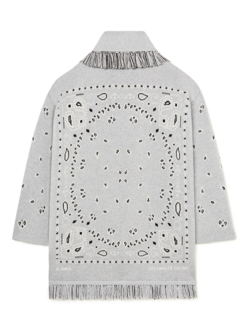 Alanui Bandana Jacquard Cardigan outlook