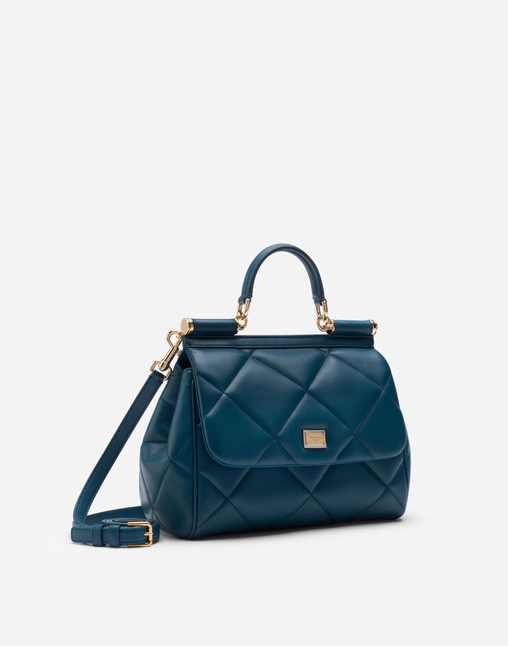 Medium Sicily bag in aria matelassé calfskin - 3